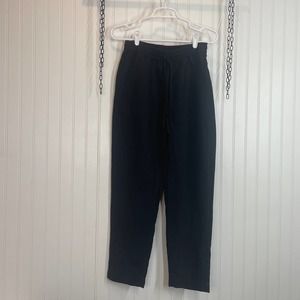 J. Crew Women’s Black Linen & Lyocell Blend Pull on Cropped Pants Size XXS